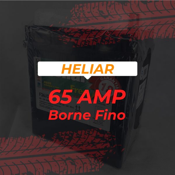 Batería Heliar 65 amp (Borne Fino)